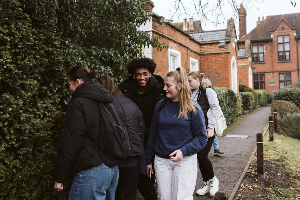 Group of students socialising