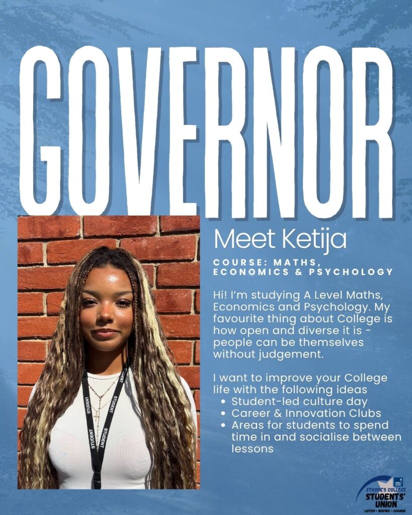 Info graphic for Strode's SU Governor